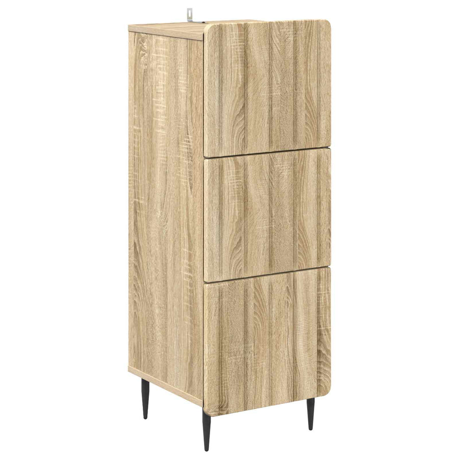 Ladenkast Sonoma Eiken 33 x 34,5 x 92 cm Bewerkt hout