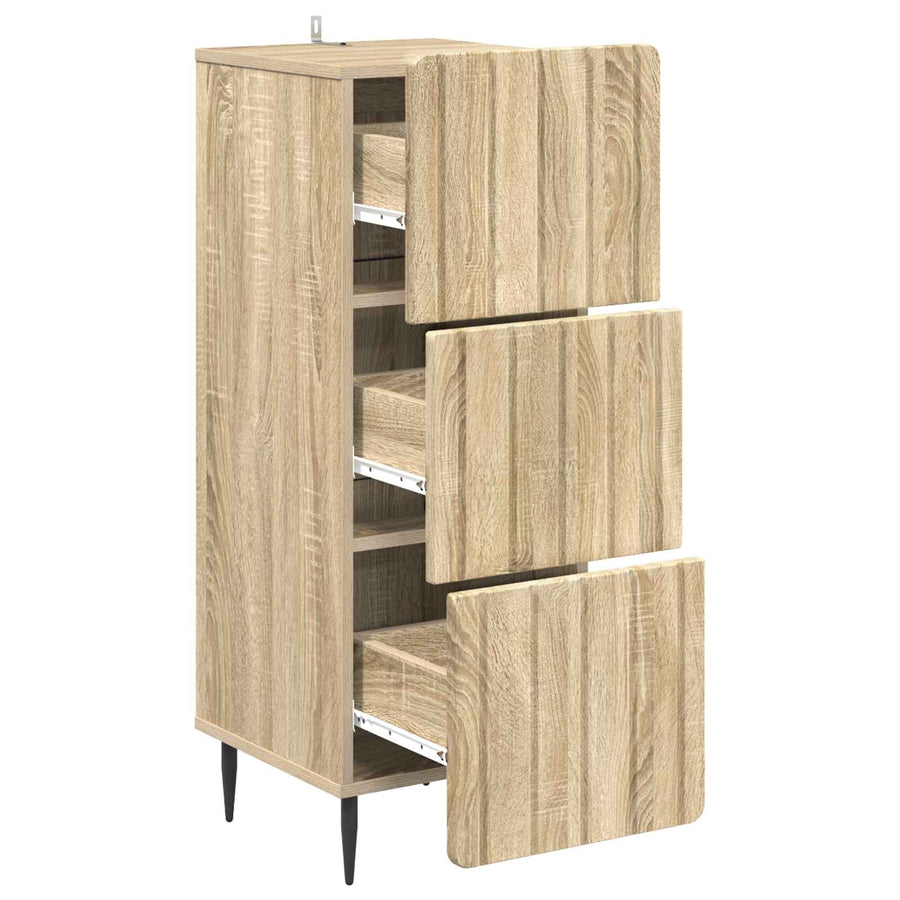 Ladenkast Sonoma Eiken 33 x 34,5 x 92 cm Bewerkt hout