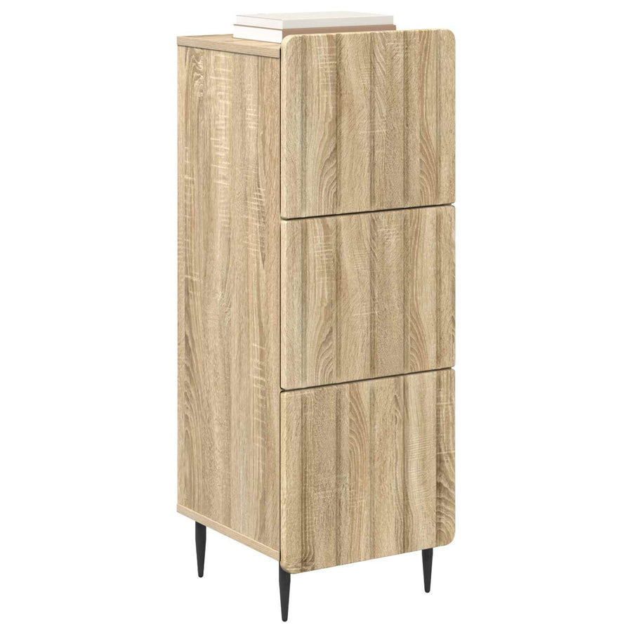 Ladenkast Sonoma Eiken 33 x 34,5 x 92 cm Bewerkt hout