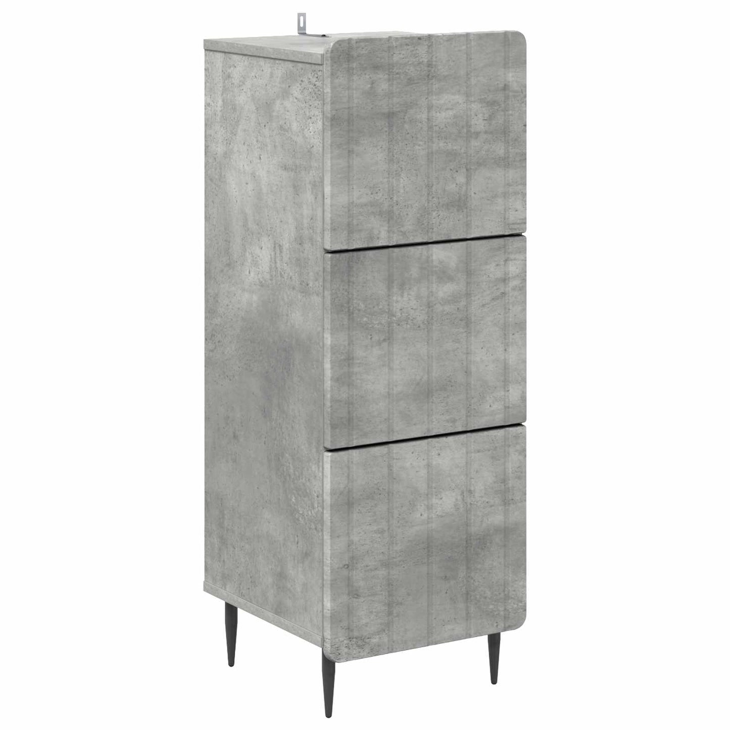 Ladenkast Betongrijs 33 x 34,5 x 92 cm Bewerkt hout