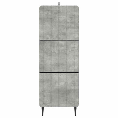 Ladenkast Betongrijs 33 x 34,5 x 92 cm Bewerkt hout
