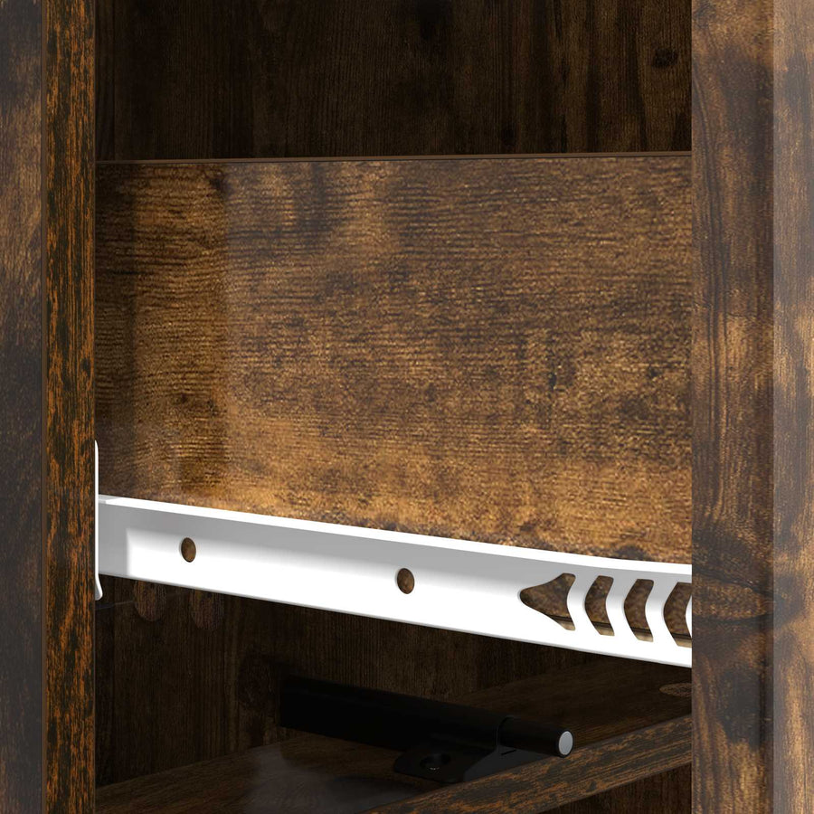 Ladenkast Gerookt eiken 33 x 34,5 x 92 cm Bewerkt hout