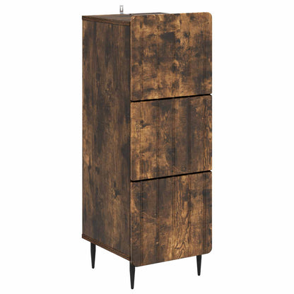 Ladenkast Gerookt eiken 33 x 34,5 x 92 cm Bewerkt hout