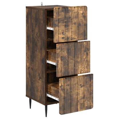 Ladenkast Gerookt eiken 33 x 34,5 x 92 cm Bewerkt hout