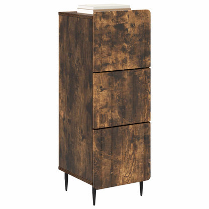 Ladenkast Gerookt eiken 33 x 34,5 x 92 cm Bewerkt hout