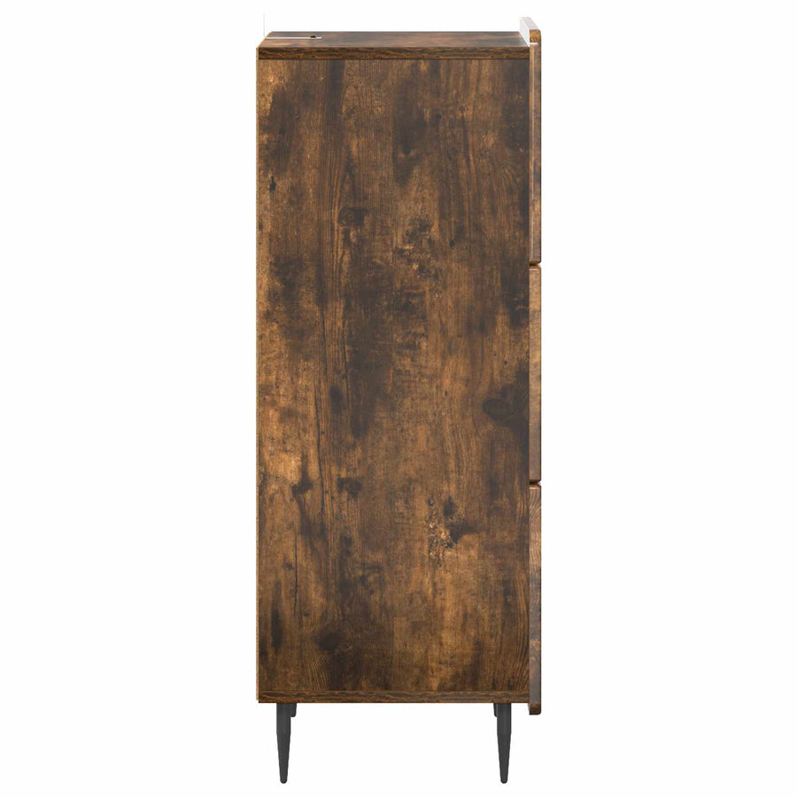 Ladenkast Gerookt eiken 33 x 34,5 x 92 cm Bewerkt hout