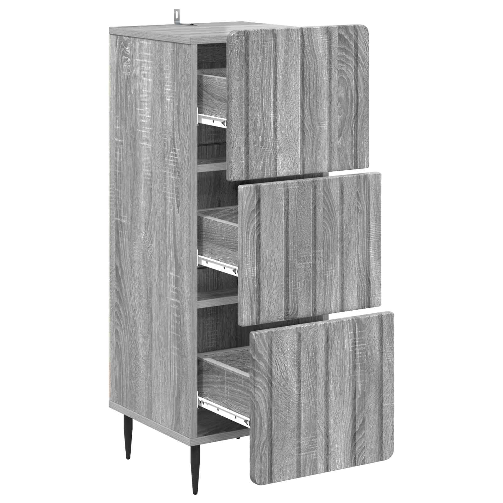 Ladenkast Grijs sonoma 33 x 34,5 x 92 cm Bewerkt hout
