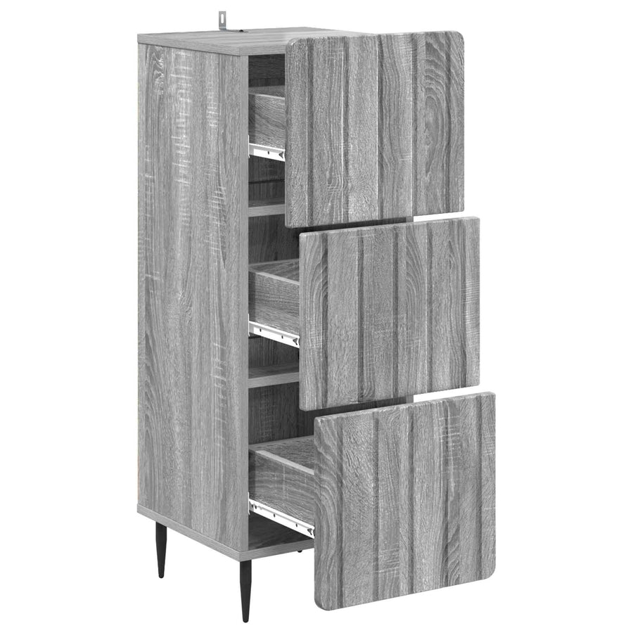 Ladenkast Grijs sonoma 33 x 34,5 x 92 cm Bewerkt hout