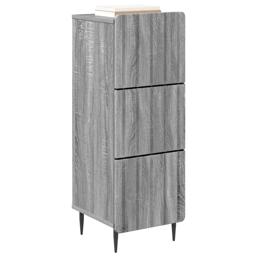 Ladenkast Grijs sonoma 33 x 34,5 x 92 cm Bewerkt hout