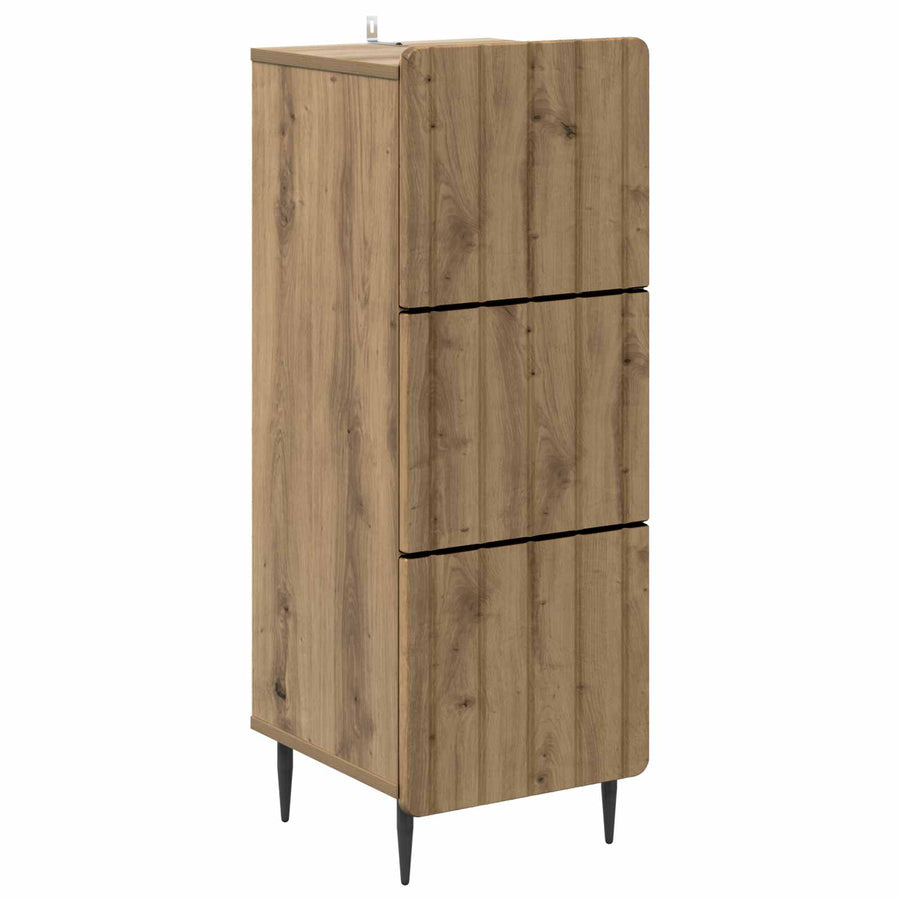 Ladenkast Artisanaal eiken 33 x 34,5 x 92 cm Bewerkt hout
