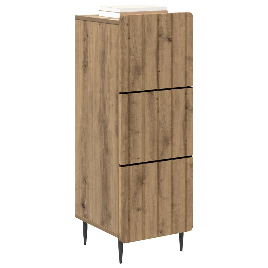 Ladenkast Artisanaal eiken 33 x 34,5 x 92 cm Bewerkt hout