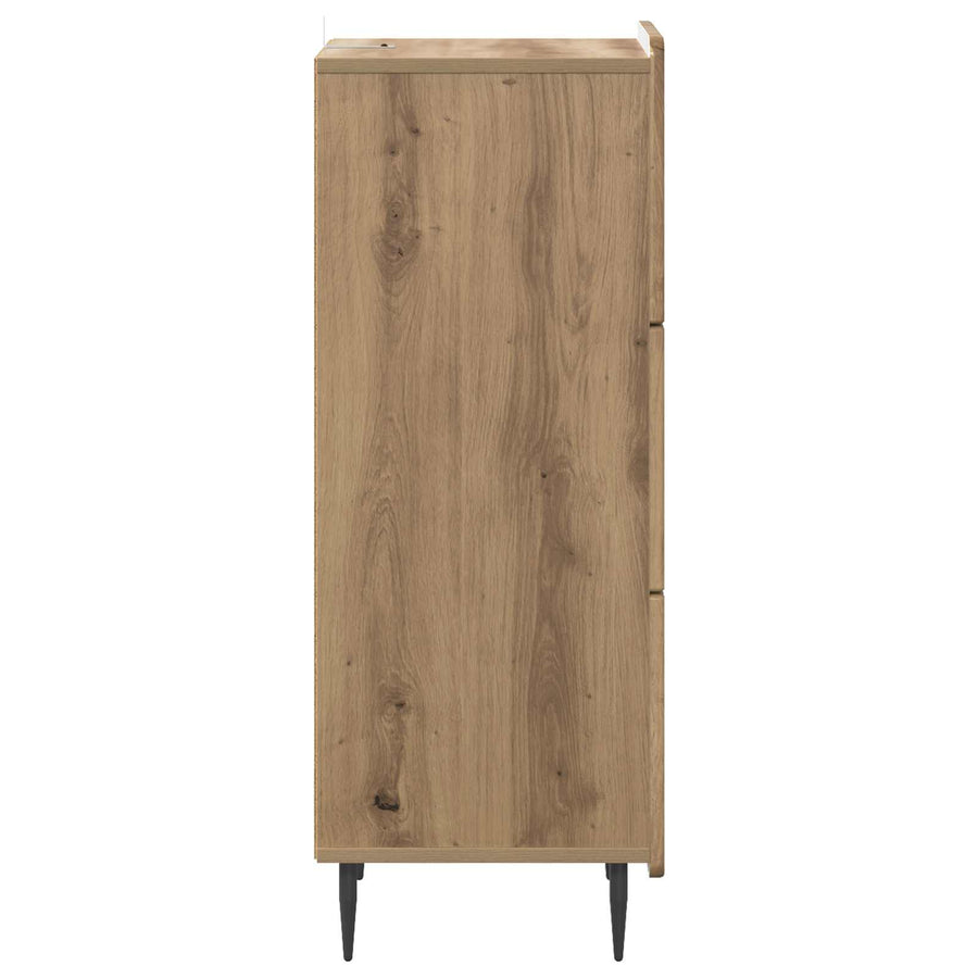 Ladenkast Artisanaal eiken 33 x 34,5 x 92 cm Bewerkt hout
