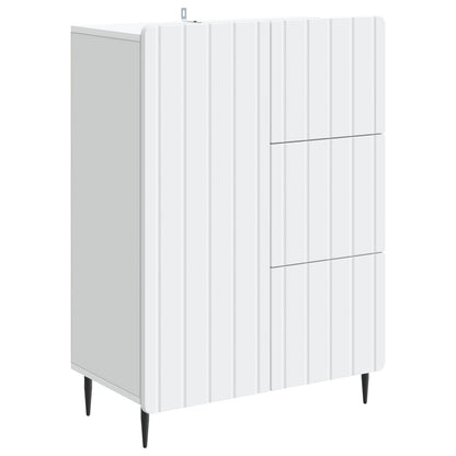 Dressoir met lade Wit 66 x 34,5 x 91,5 cm Bewerkt hout