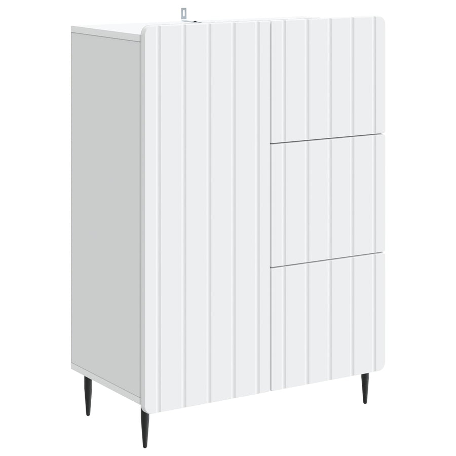 Dressoir met lade Wit 66 x 34,5 x 91,5 cm Bewerkt hout