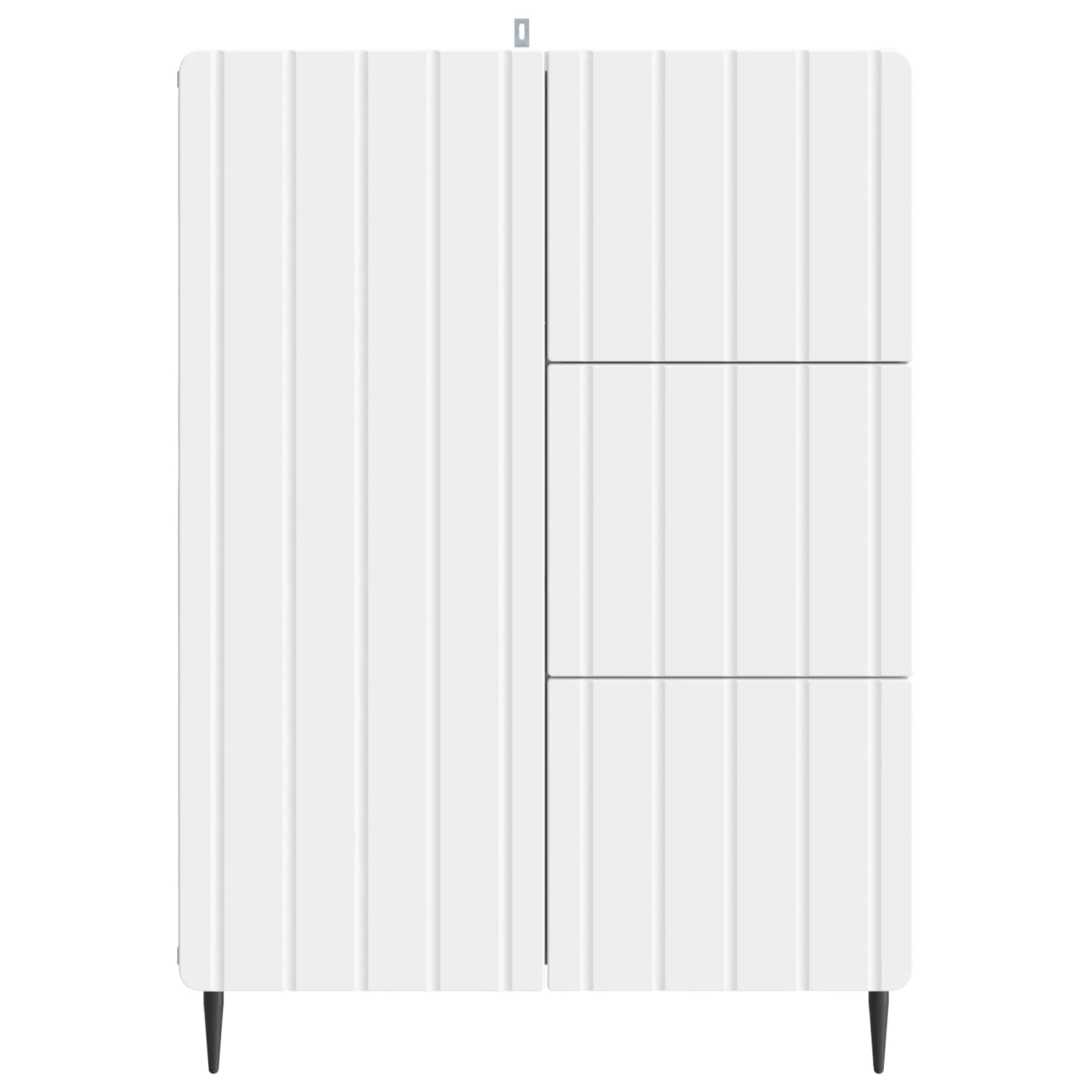Dressoir met lade Wit 66 x 34,5 x 91,5 cm Bewerkt hout