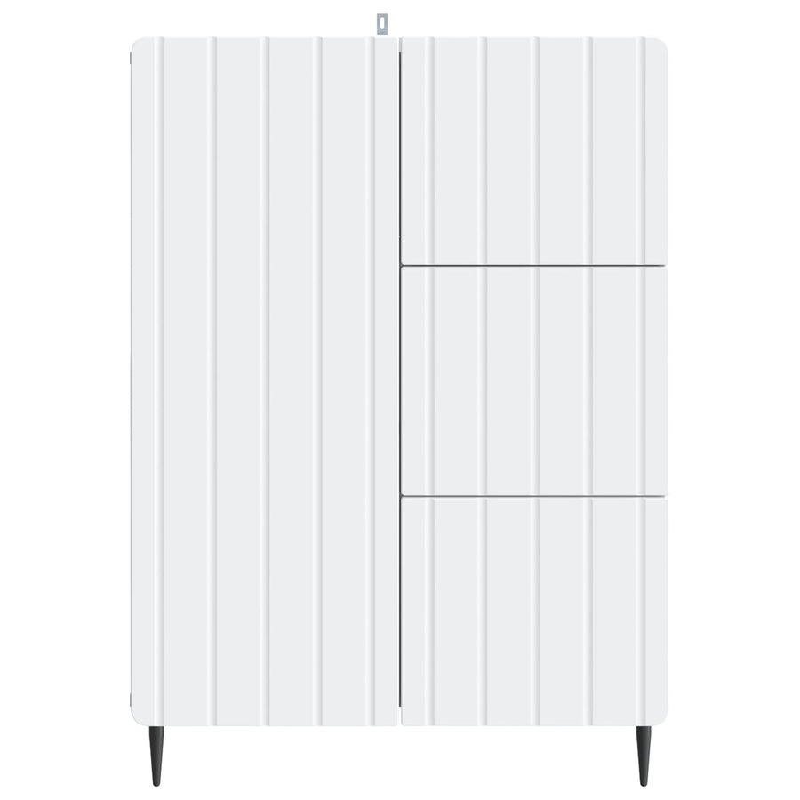 Dressoir met lade Wit 66 x 34,5 x 91,5 cm Bewerkt hout