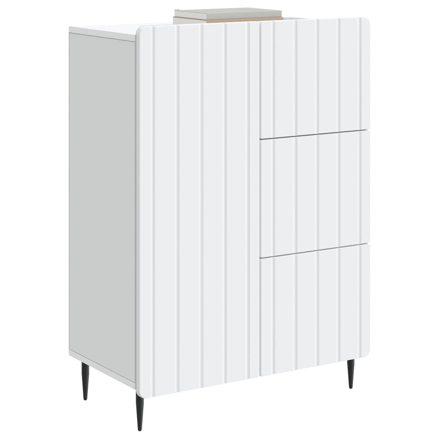 Dressoir met lade Wit 66 x 34,5 x 91,5 cm Bewerkt hout