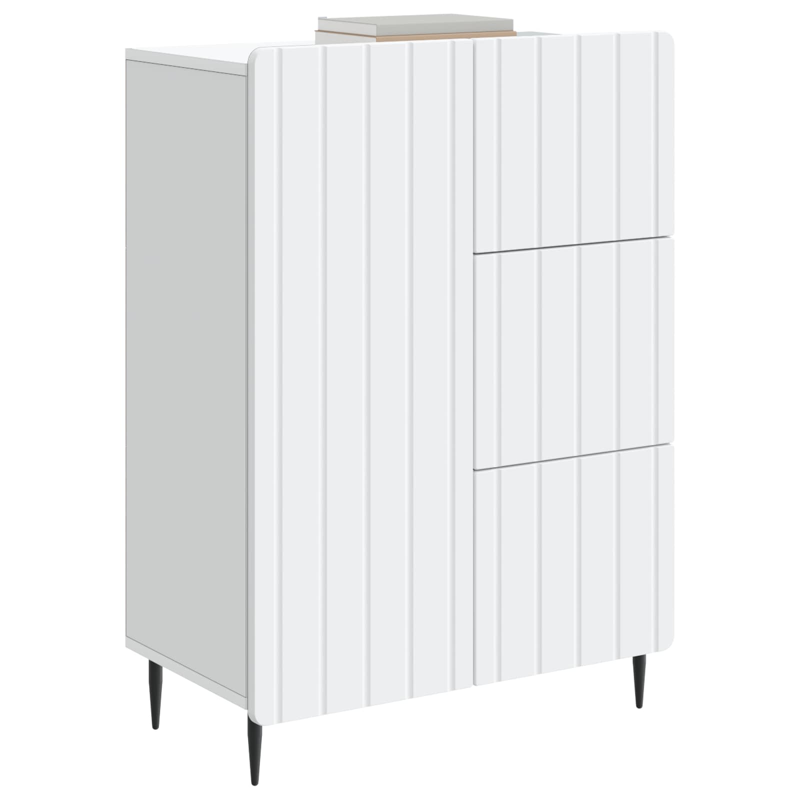 Dressoir met lade Wit 66 x 34,5 x 91,5 cm Bewerkt hout