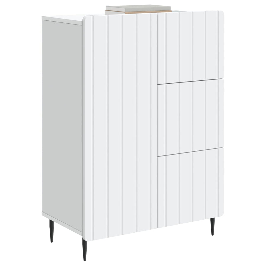 Dressoir met lade Wit 66 x 34,5 x 91,5 cm Bewerkt hout