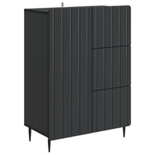 Dressoir met lade Zwart 66 x 34,5 x 91,5 cm Bewerkt hout