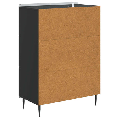 Dressoir met lade Zwart 66 x 34,5 x 91,5 cm Bewerkt hout
