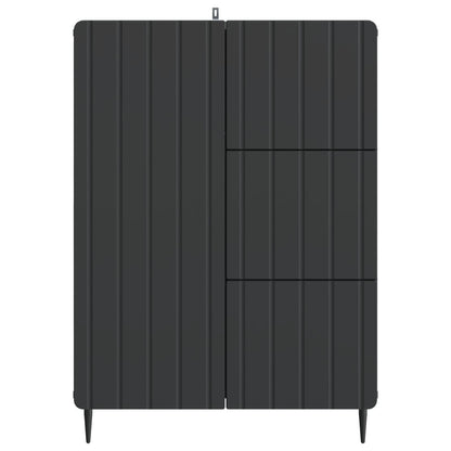 Dressoir met lade Zwart 66 x 34,5 x 91,5 cm Bewerkt hout