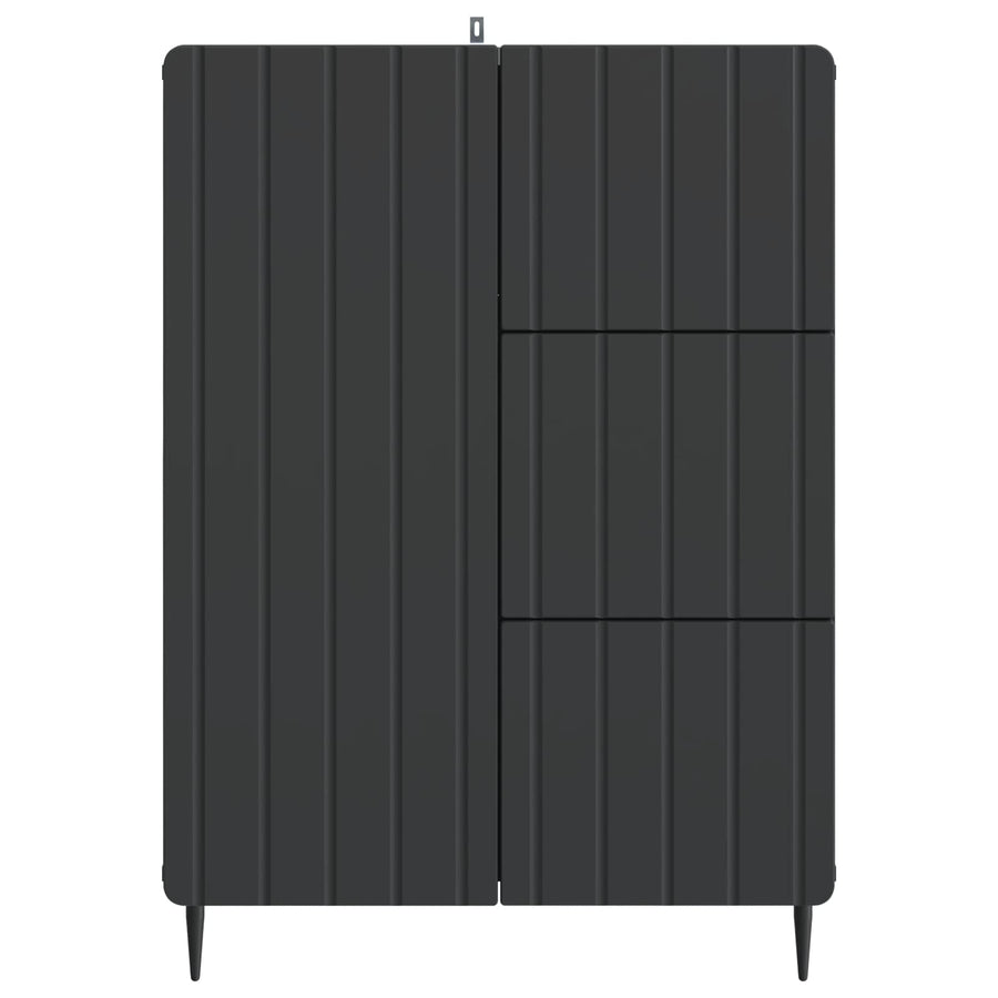Dressoir met lade Zwart 66 x 34,5 x 91,5 cm Bewerkt hout