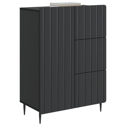 Dressoir met lade Zwart 66 x 34,5 x 91,5 cm Bewerkt hout