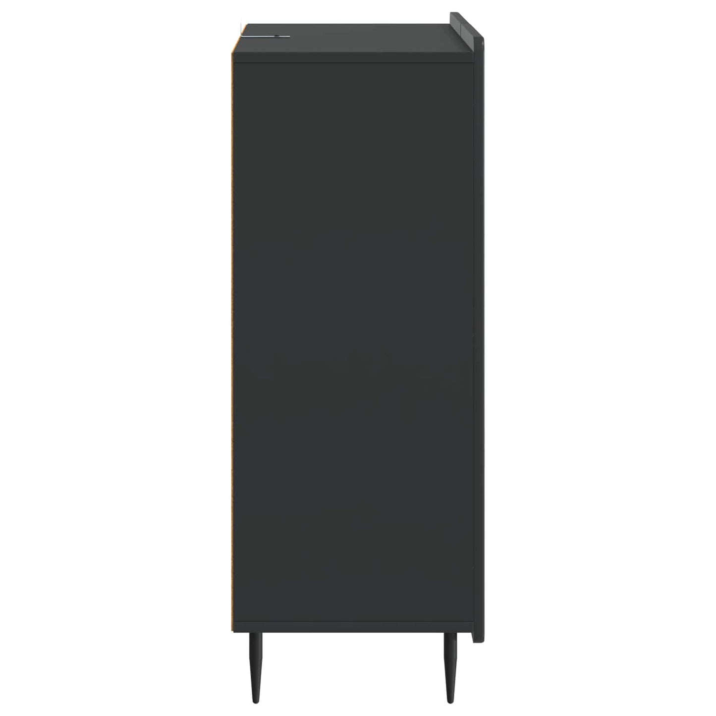 Dressoir met lade Zwart 66 x 34,5 x 91,5 cm Bewerkt hout
