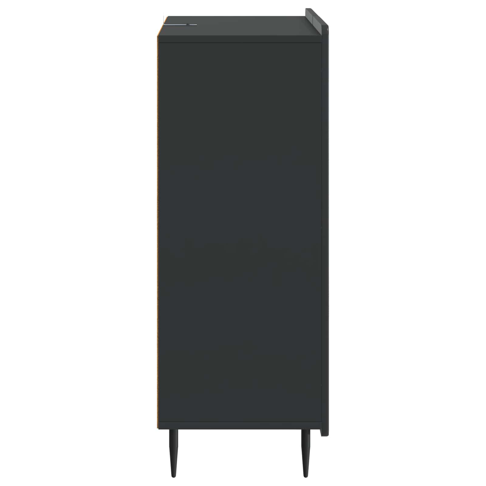 Dressoir met lade Zwart 66 x 34,5 x 91,5 cm Bewerkt hout