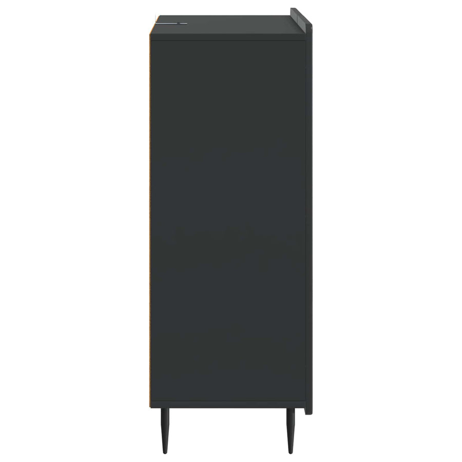 Dressoir met lade Zwart 66 x 34,5 x 91,5 cm Bewerkt hout