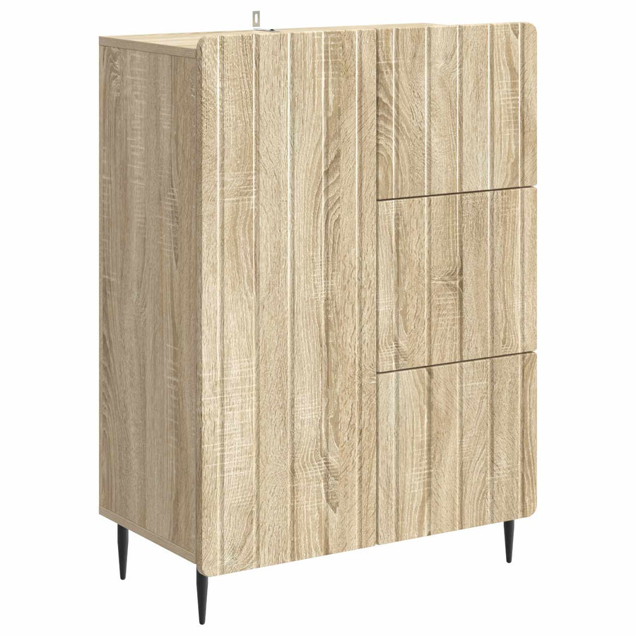 Dressoir met lade Sonoma Eiken 66 x 34,5 x 91,5 cm Bewerkt hout