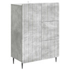 Dressoir betongrijs 66x34,5x91,5 cm bewerkt hout