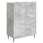 Dressoir betongrijs 66x34,5x91,5 cm bewerkt hout