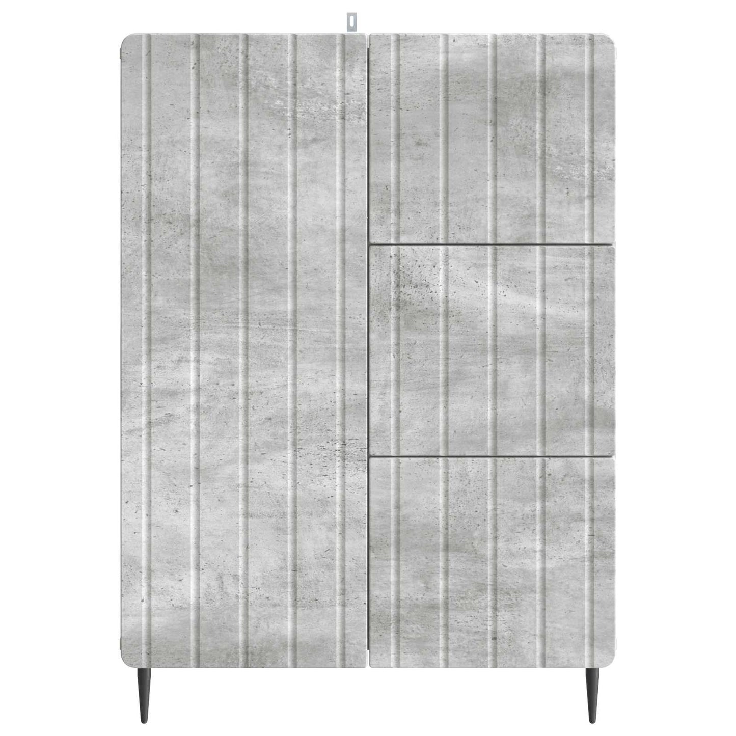 Dressoir met lade Betongrijs 66 x 34,5 x 91,5 cm Bewerkt hout
