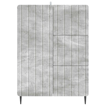 Dressoir met lade Betongrijs 66 x 34,5 x 91,5 cm Bewerkt hout
