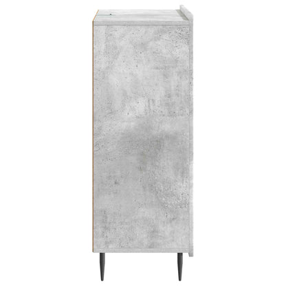 Dressoir met lade Betongrijs 66 x 34,5 x 91,5 cm Bewerkt hout