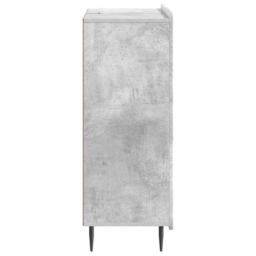 Dressoir met lade Betongrijs 66 x 34,5 x 91,5 cm Bewerkt hout