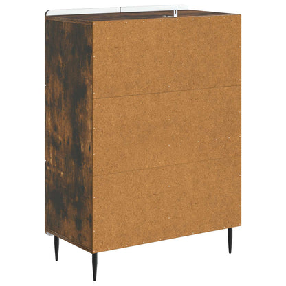 Dressoir Gerookt eiken 66 x 34,5 x 91,5 cm Bewerkt hout