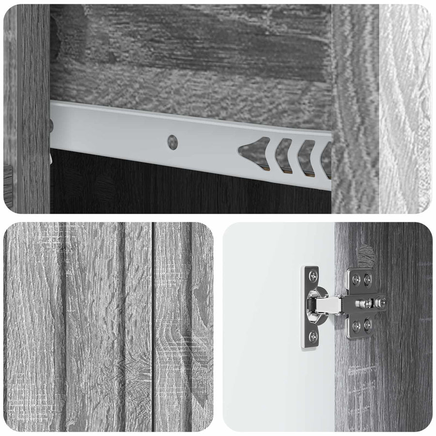 Dressoir met lade Grijs sonoma 66 x 34,5 x 91,5 cm Bewerkt hout