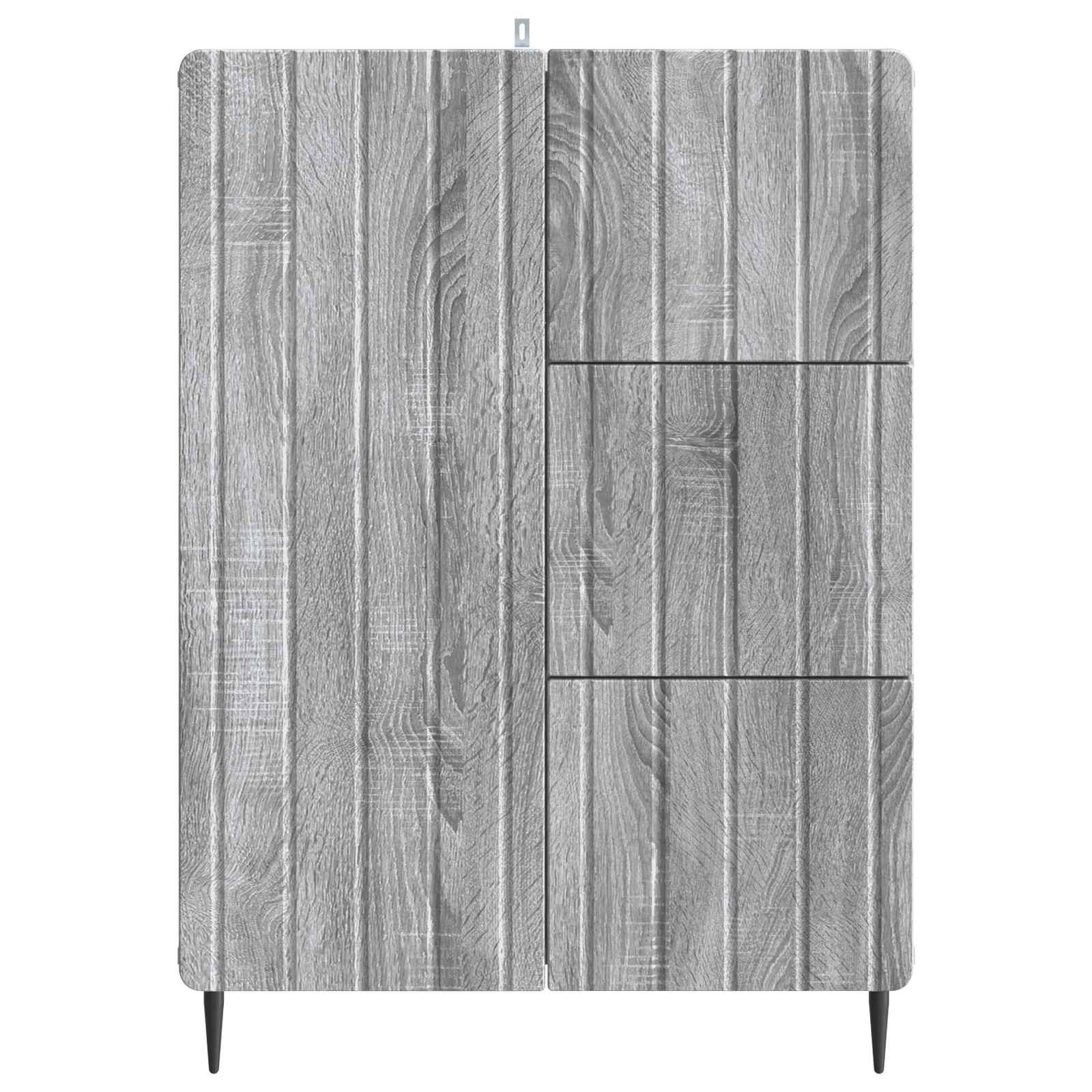Dressoir met lade Grijs sonoma 66 x 34,5 x 91,5 cm Bewerkt hout