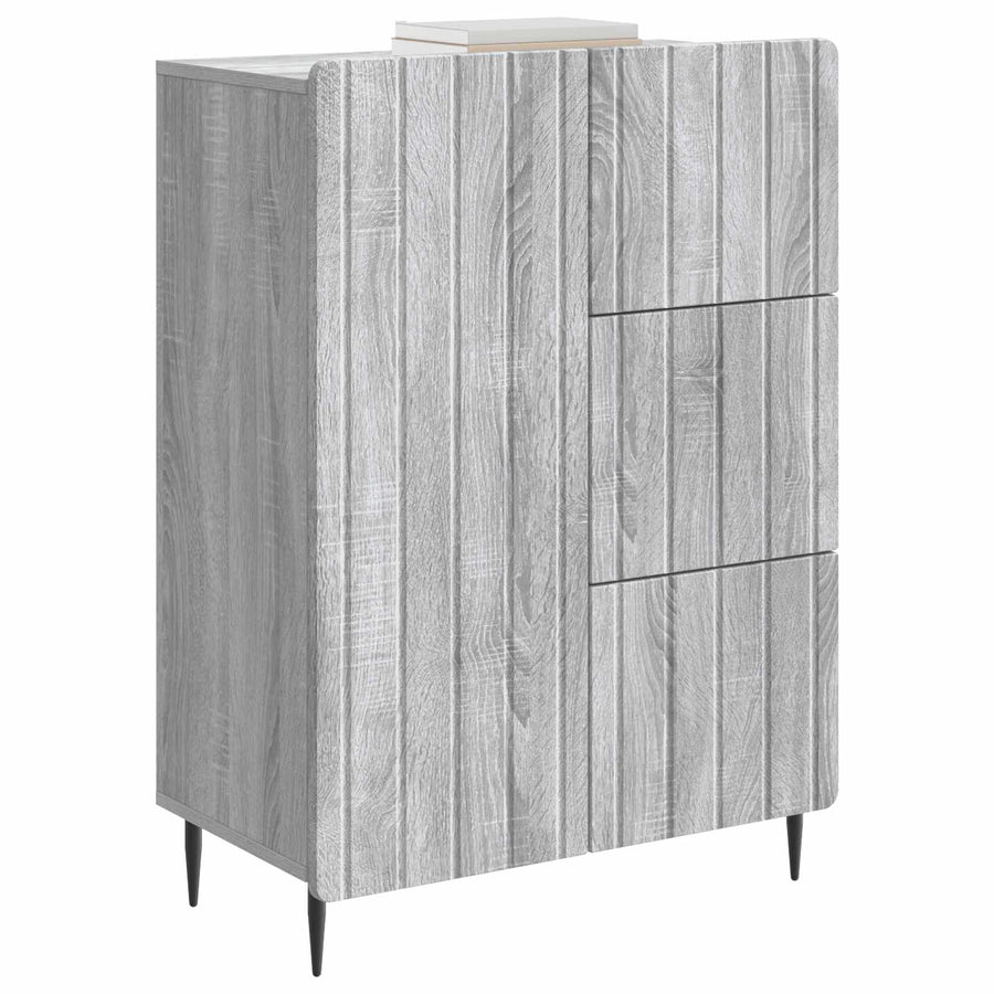 Dressoir met lade Grijs sonoma 66 x 34,5 x 91,5 cm Bewerkt hout