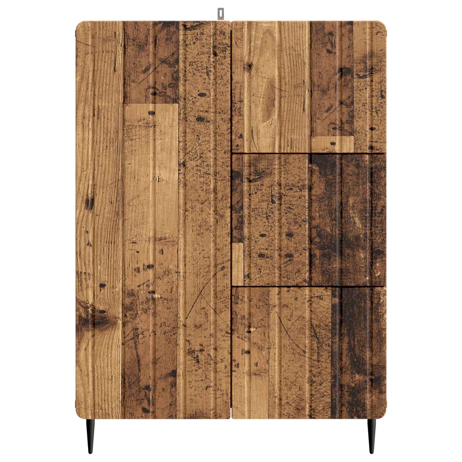 Dressoir met lade Oud hout 66 x 34,5 x 91,5 cm Bewerkt hout