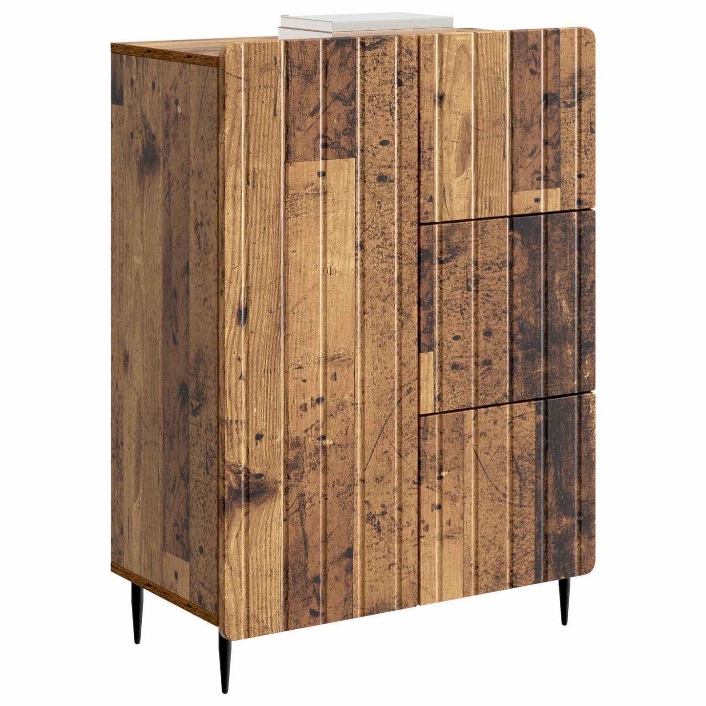 Dressoir met lade Oud hout 66 x 34,5 x 91,5 cm Bewerkt hout