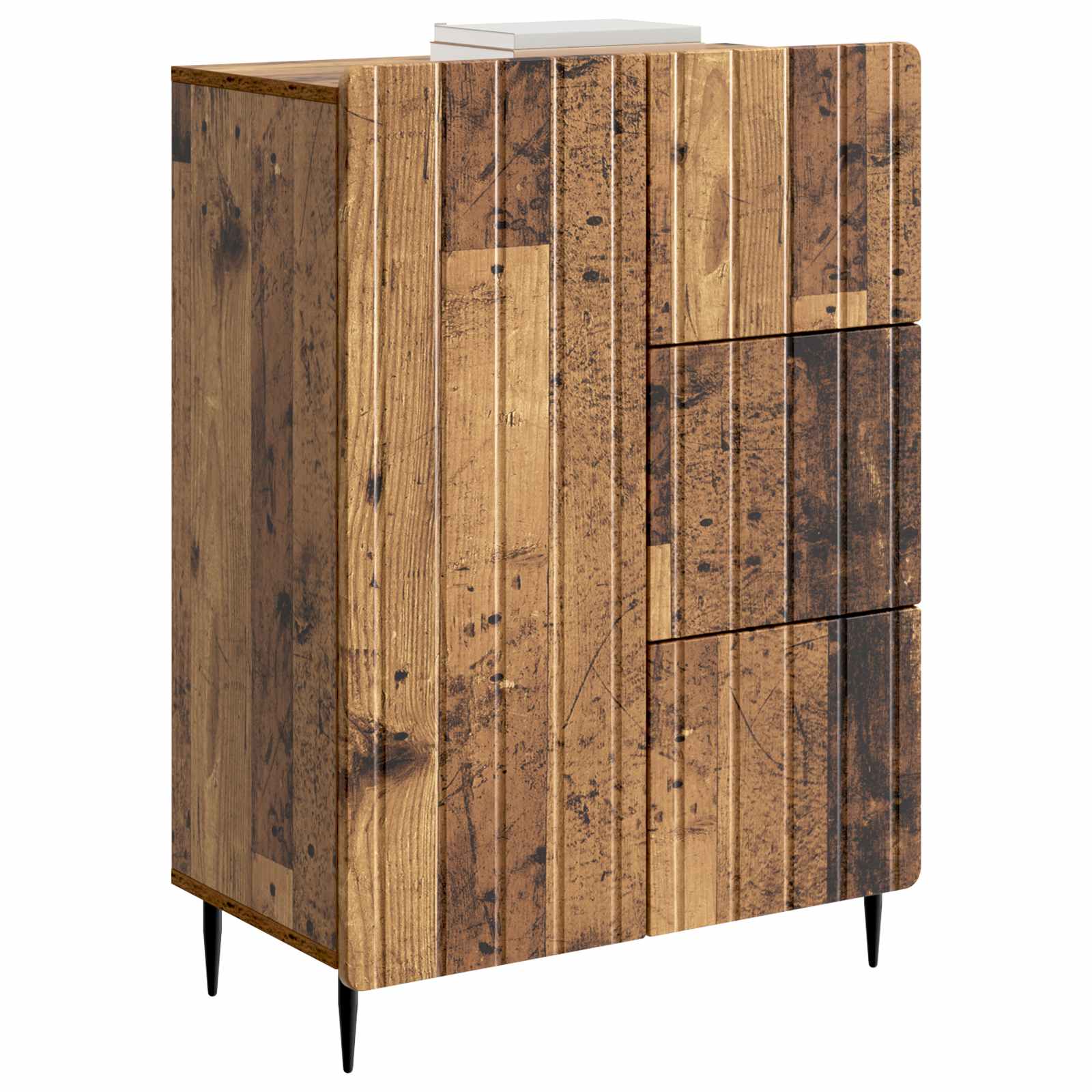 Dressoir met lade Oud hout 66 x 34,5 x 91,5 cm Bewerkt hout