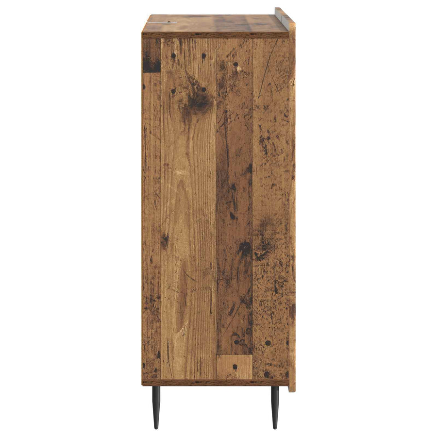 Dressoir met lade Oud hout 66 x 34,5 x 91,5 cm Bewerkt hout