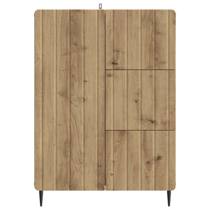 Dressoir Artisanaal eiken 66 x 34,5 x 91,5 cm Bewerkt hout