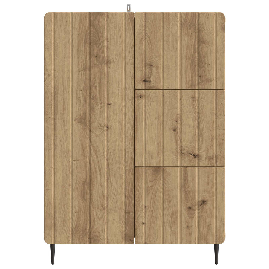 Dressoir Artisanaal eiken 66 x 34,5 x 91,5 cm Bewerkt hout