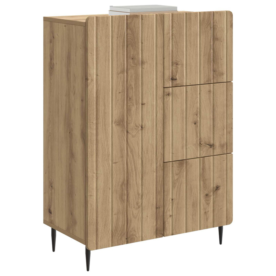 Dressoir Artisanaal eiken 66 x 34,5 x 91,5 cm Bewerkt hout