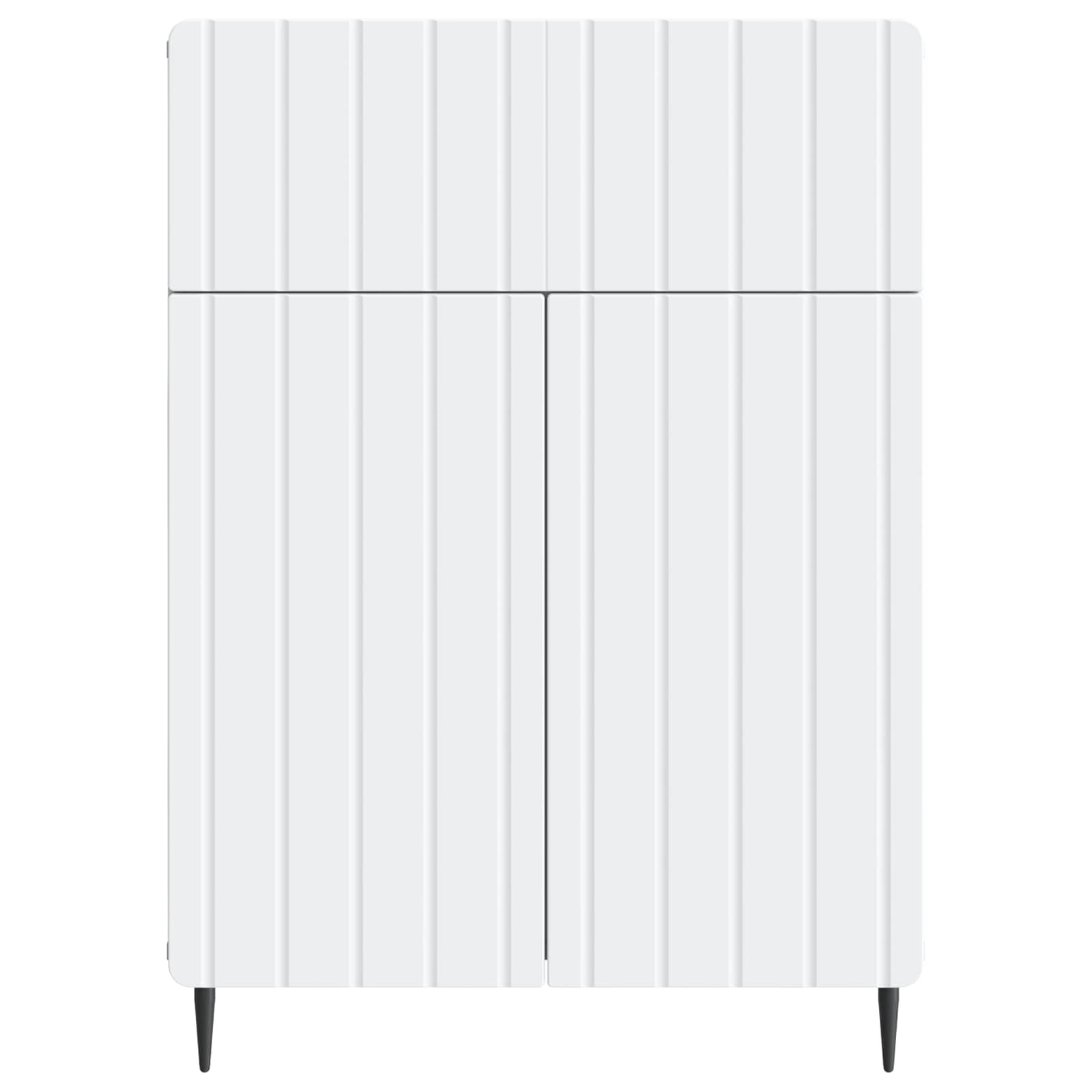 Dressoir met lade Wit 66 x 34,5 x 92 cm Bewerkt hout